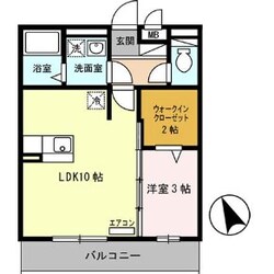 ノア東山Ａ棟の物件間取画像